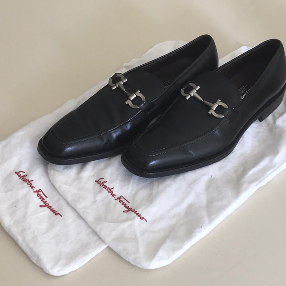Salvatore Ferragamo Men's Gancini-Bit Loafers